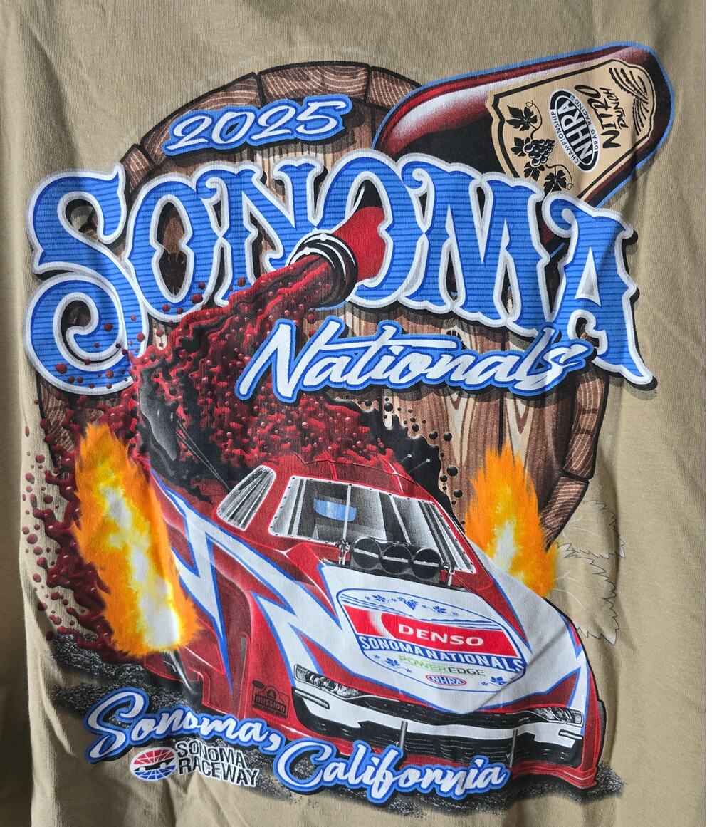 2025 NHRA Sonoma Nationals Denso Drag Racing T-Shirt Men’s 4XL Event Tee